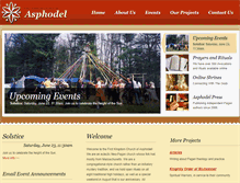 Tablet Screenshot of churchofasphodel.org